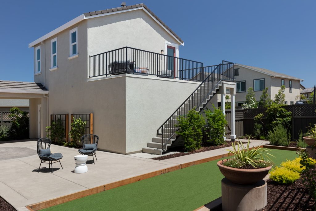 Stanford by Woodside Homes at Ellis - Plan 3 Backyard 