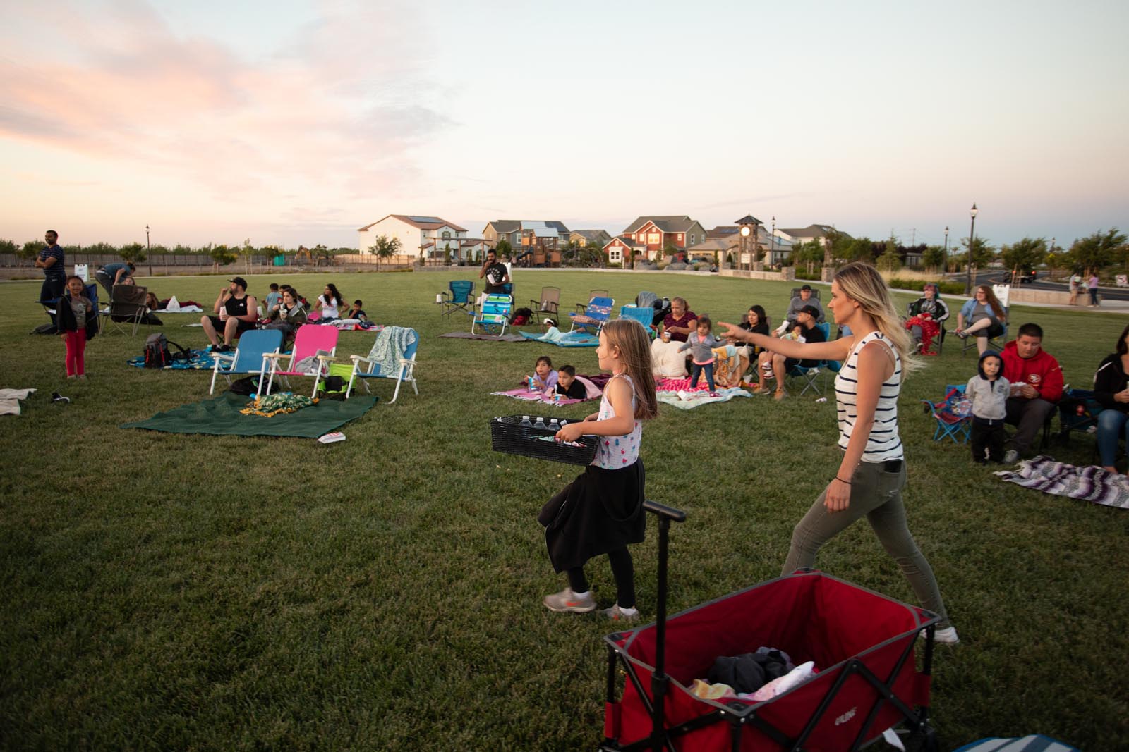 Movie in the Park at Ellis in Tracy, California