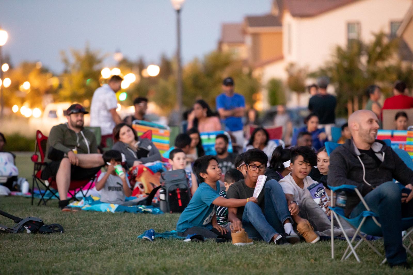 Movie in the Park at Ellis in Tracy, California