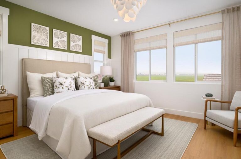 Primary Bedroom | Merrick | Ashbourne by Woodside Homes | ellis in Tracy